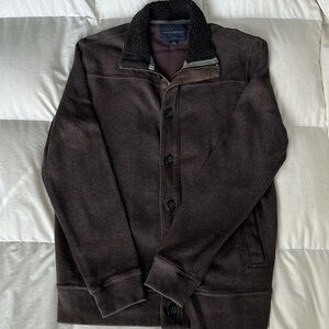 Men’s Banana Republic zipper/button up sweater, Brown, Size M